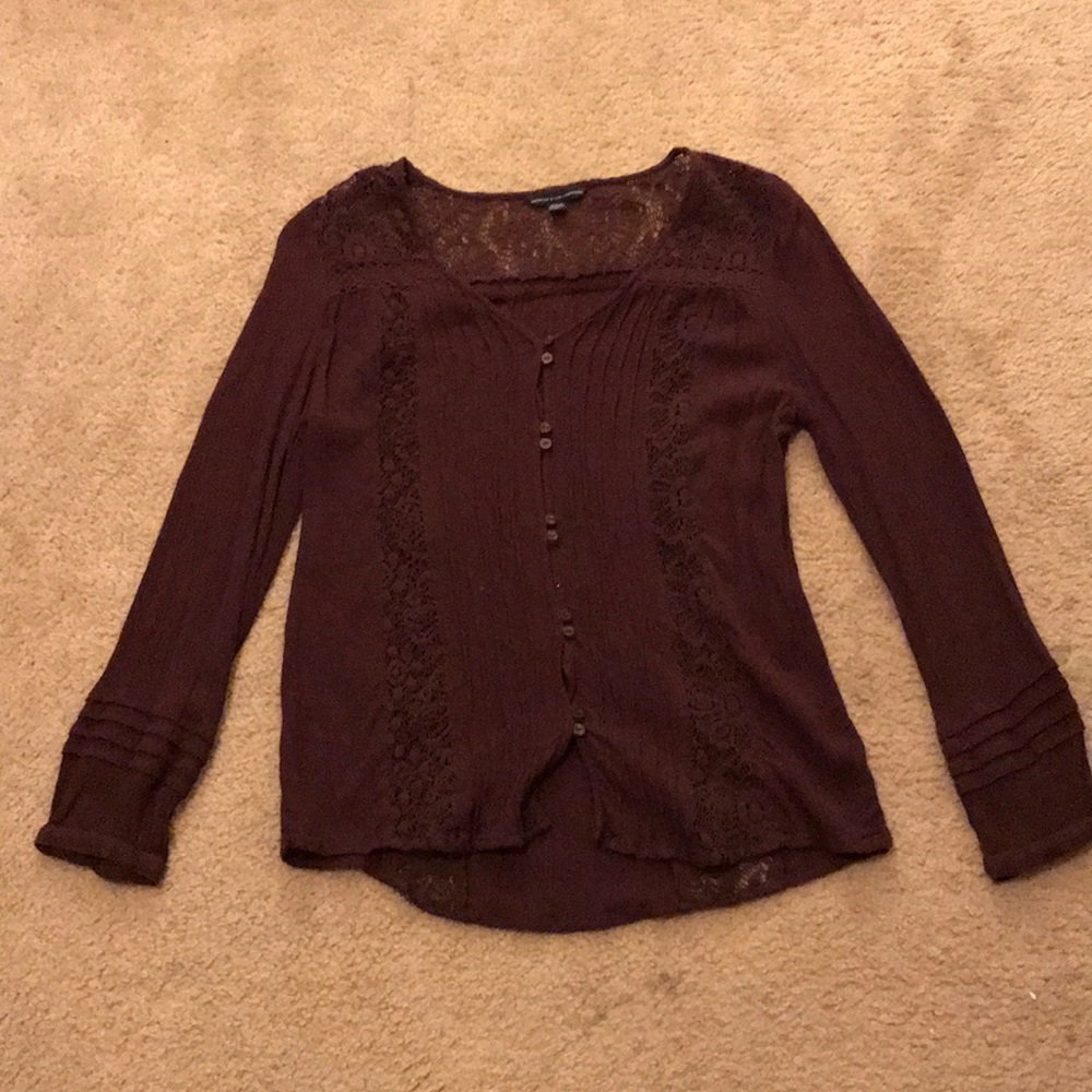 Plum Colored American Eagle Blouse